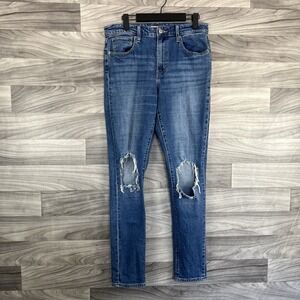 Levis Jeans Womens 29 Blue Denim Light Wash High Rise Skinny Distressed Classic‎